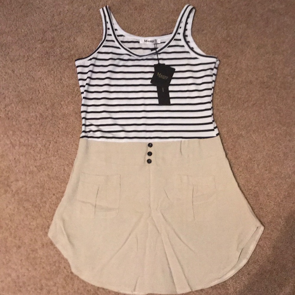 Chiffon sleeveless mini dress